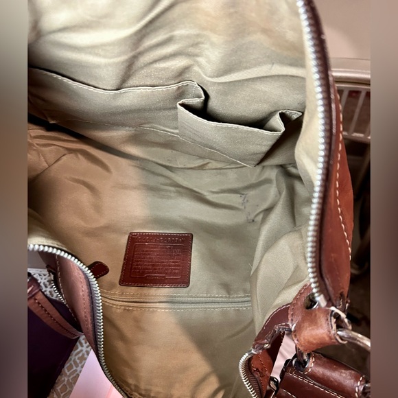 Coach Brown Leather Hobo Shoulder Bag - Picture 6 of 6